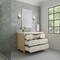 James Martin Vanities 48'' Single Vanity, Sunwashed Oak with Embossed Shagreen w/ 3 CM White Zeus Quartz Top D604-V48-SHG-3WZ - alternate 2